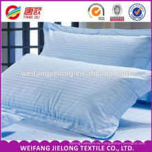Tela de cama de hotel de alta calidad satén 100 tela de algodón a rayas 3 cm 1 cm tela de sábanas de hotel con raya statin 100% algodón blanco satinado